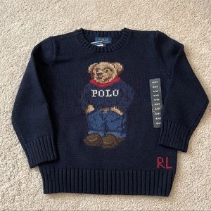 NWT Polo Bear Ralph Lauren sweater size 4t